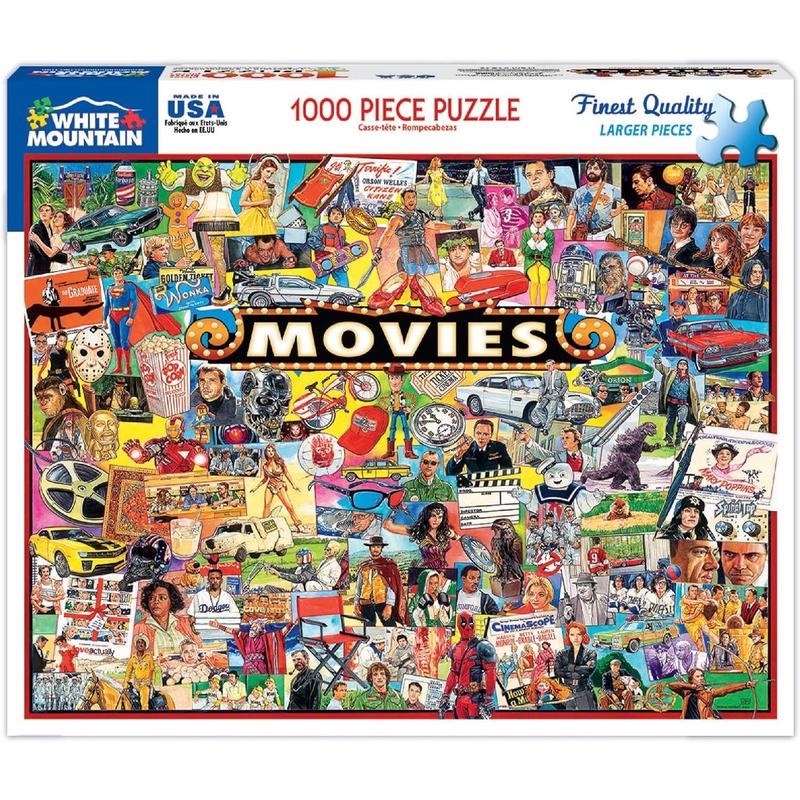 White Mountain Puzzles The Movies - 1000 Piece Jigsaw Puzzle