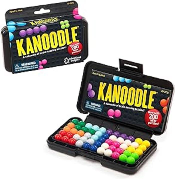 Kanoodle 3D Brain Teaser Puzzle for Ages 7+ Brain Games for Kids and Adults, Travel Games