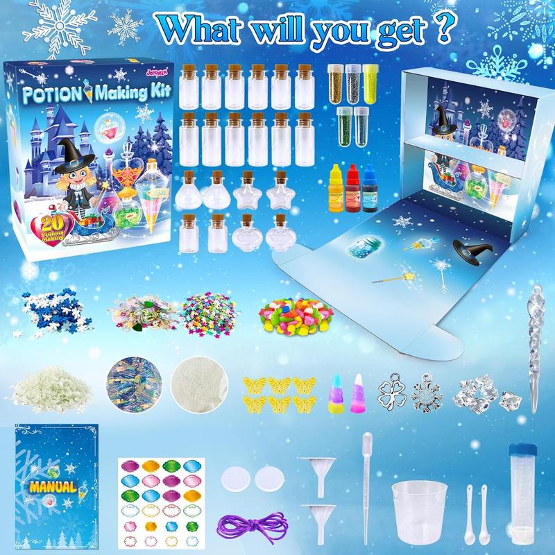 Christmas gift for kids Potion Making Kit for Kids, 20 Bottles Potions, Christmas Birthday Gifts for Girls Boys