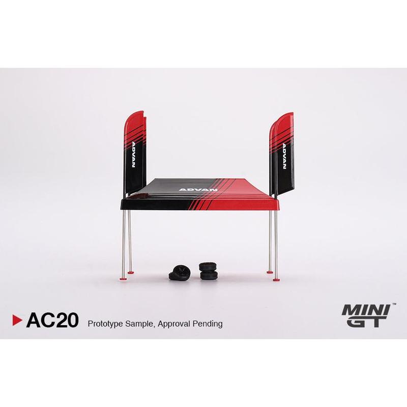 MiniGT 1:64 Paddock Service Tent Set ADVAN - MGTAC20