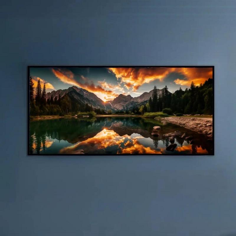 Mountain Landscape Pattern DIY Diamond Arts Colorful Painting Without Frame, DIY Decorative Art Picture for Beginner, DIY Home Decor