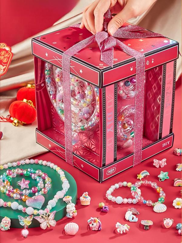 Diy Jewelry Making Kit with Cute Jewelry Box, Diy Jewelry Making Kit for Teenager, Birthday Gift for Girls