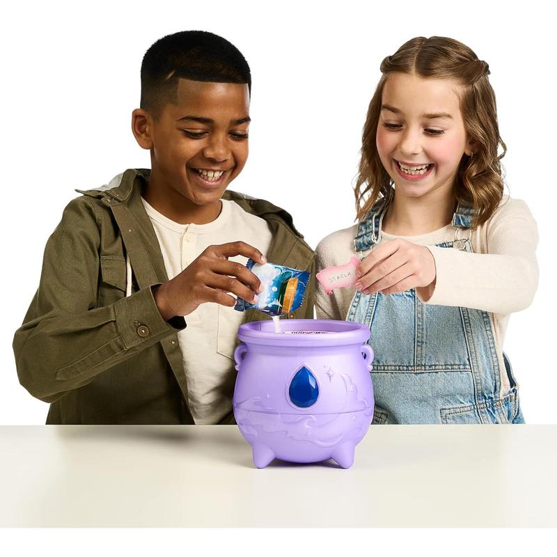 Magic Mixies Color Surprise Magic Cauldron. Reveal a Mixie Plushie from The Fizzing Cauldron and Discover 6 Magical Color Change Surprises - Styles May Vary - Non-Electronic Medium (Pack of 1)