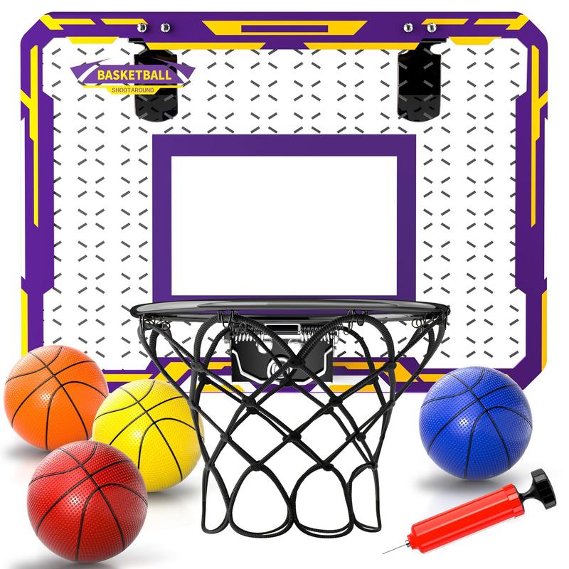 Basketball Hoop Indoor , Mini Basketball Hoop with 4 Balls, Basketball Toys Christmas Birthday Gift