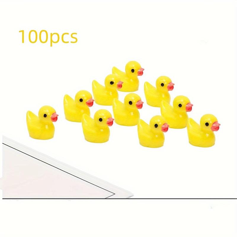 10 50 100PCS Cute Little Yellow Duck DIY Accessories, Gifts, Hanging Ornaments and Decorative Items, Birthday Gifts, Christmas Gifts, Festival Gifts, Stocking Filler