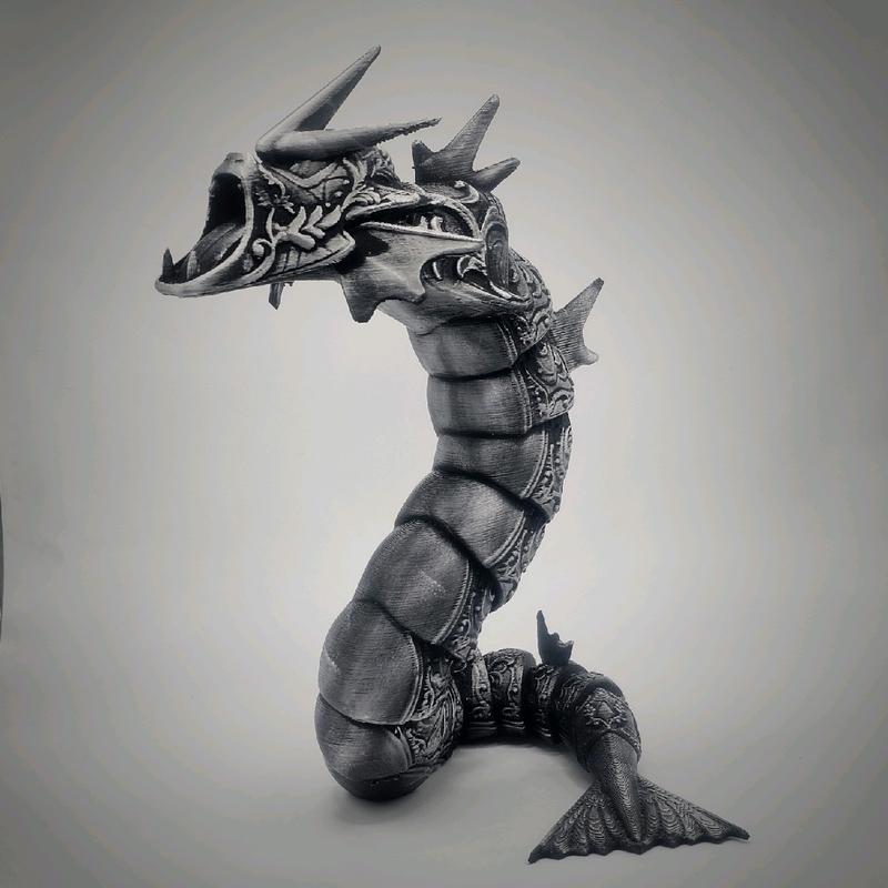 Gyarados 3d Printed Deluxe Size Pokemon Statue