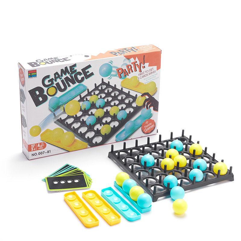 Bounce Ball Game Family Party Games, Jumping Connect Ball Board Games Table Game, Family Bouncing Balls Board Game, 2-4 Palyers Game