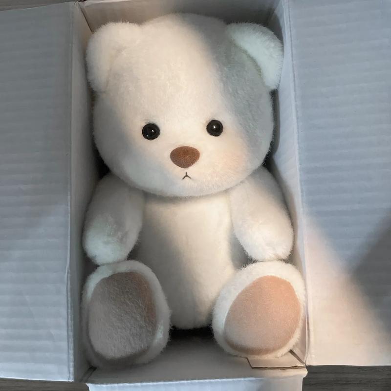 Getahug Winter Cute White Teddy Bear | Handmade Stuffed Animal Gift