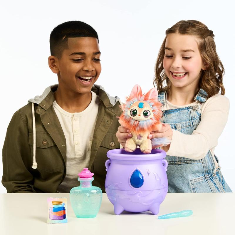 Magic Mixies Color Surprise Magic Cauldron. Reveal a Mixie Plushie from The Fizzing Cauldron and Discover 6 Magical Color Change Surprises - Styles May Vary - Non-Electronic Medium (Pack of 1)