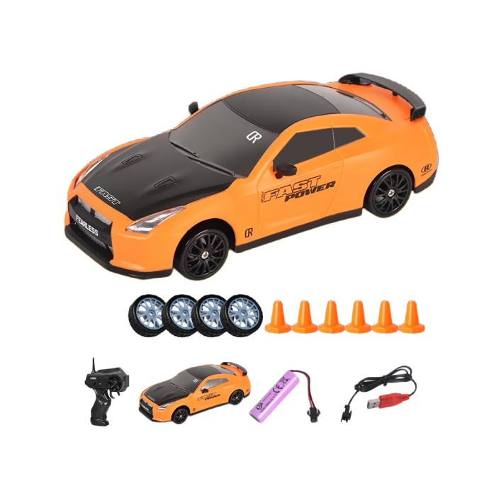 RC Drift Car 1:24 Scale 4WD Led Headlights High Speed Gift Set Boys Girls Game Remote Control