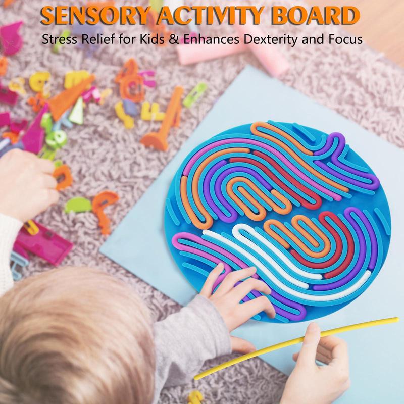 Unique Sensory Activity Board Puzzle Stress Relief Toys Best Holiday Gift