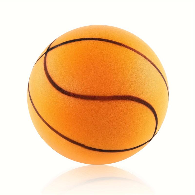 Noiseless Foam Basketball-Indoor Quiet Bounce, Suitable for Family and Holiday Activities, Orange