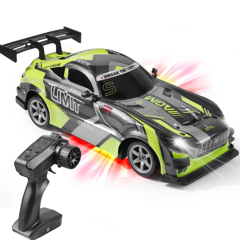 1:16 Alloy Drift RC Car - 4WD Remote Control Car with Cool LED Lights and High-Performance Drift Tires