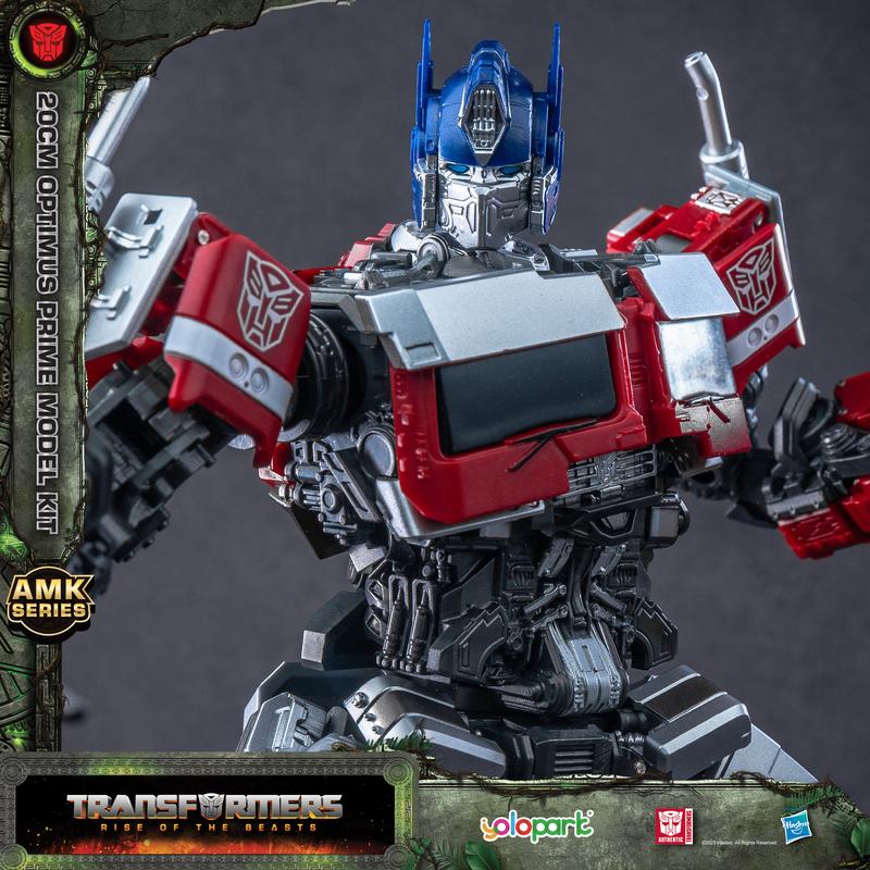 YOLOPARK Transformers Toys: Optimus Prime Action Figure - Rise of the Beasts - 7.87 Inch Pre-assembled Model Kit from the AMK Series