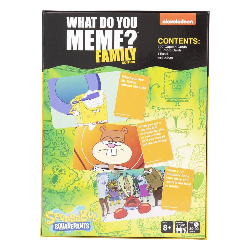 What Do You Meme? SpongeBob Family Edition Card Game - Hilarious Memes for All Ages