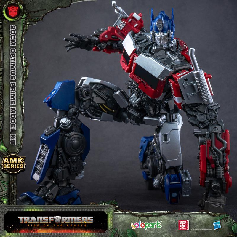 YOLOPARK Transformers Toys: Optimus Prime Action Figure - Rise of the Beasts - 7.87 Inch Pre-assembled Model Kit from the AMK Series