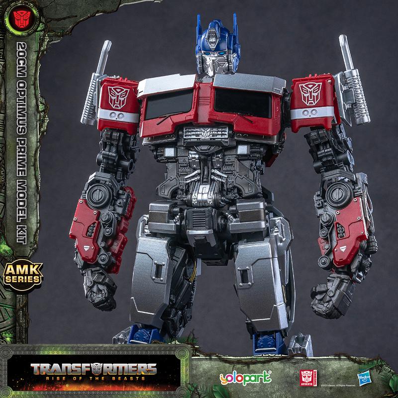 YOLOPARK Transformers Toys: Optimus Prime Action Figure - Rise of the Beasts - 7.87 Inch Pre-assembled Model Kit from the AMK Series