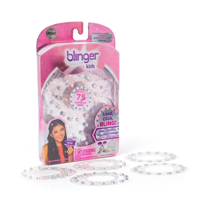 blinger® Sparkle Collection Refill Pack with 75 Colorful Acrylic Rhinestones