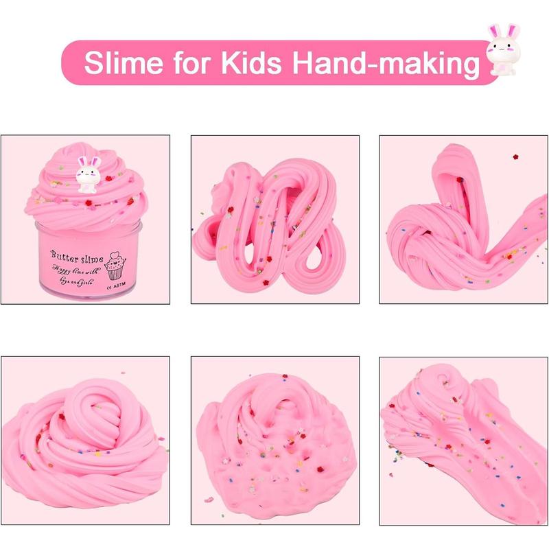 Butter slime set 9 pieces, suitable for party gifts for boys and girls, scented slime, soft and non-sticky, high-quality carnival prizes,