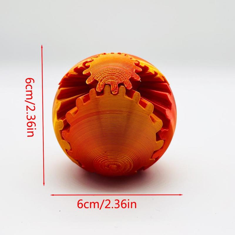 3D Gear Ball, 1 Count Creative Gear Design Stress Relief Ball, Unique Home & Office Decoration for Desktop Car School Decor