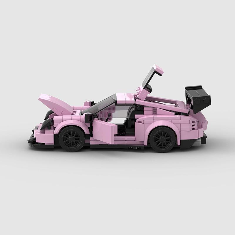 374 PCS 911 GT3RS MOC [compatible with mainstream brands]Speed Champions Racing Car Sports Model Garage Sets Building Blocks Famous Racers City Vehicle Technique DIY Bricks Toys( M10371) Christmas Gift