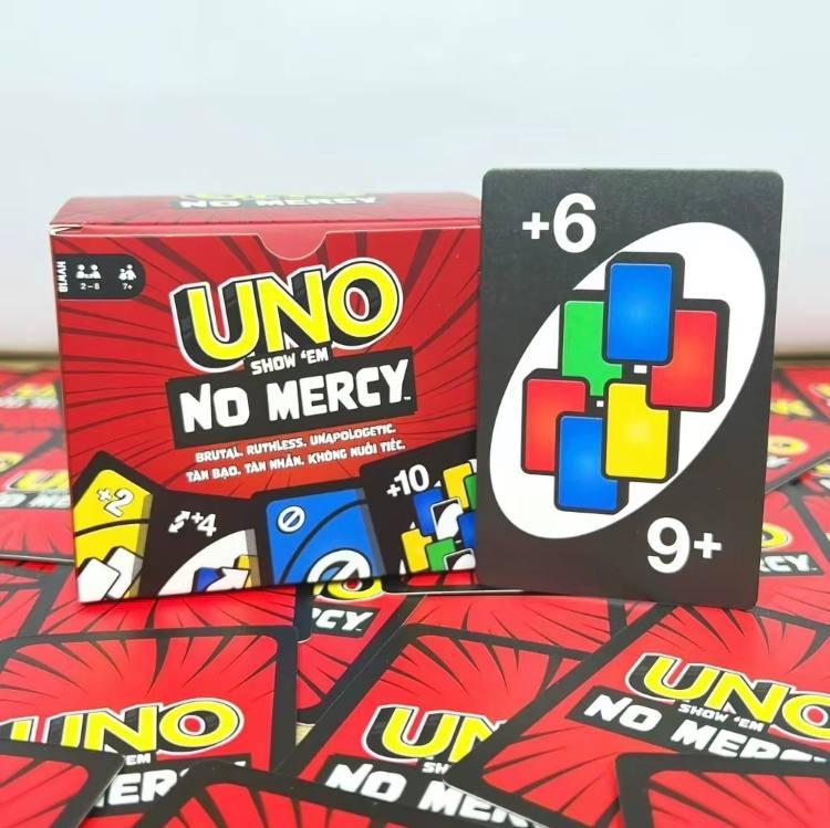 UNO NO MERCY PLUS 192 card game upgrade fof adults and kids , UNO Playing Card Set, High Quality Hard Cards, UNO card game Top Board game, fun board game for family and friend