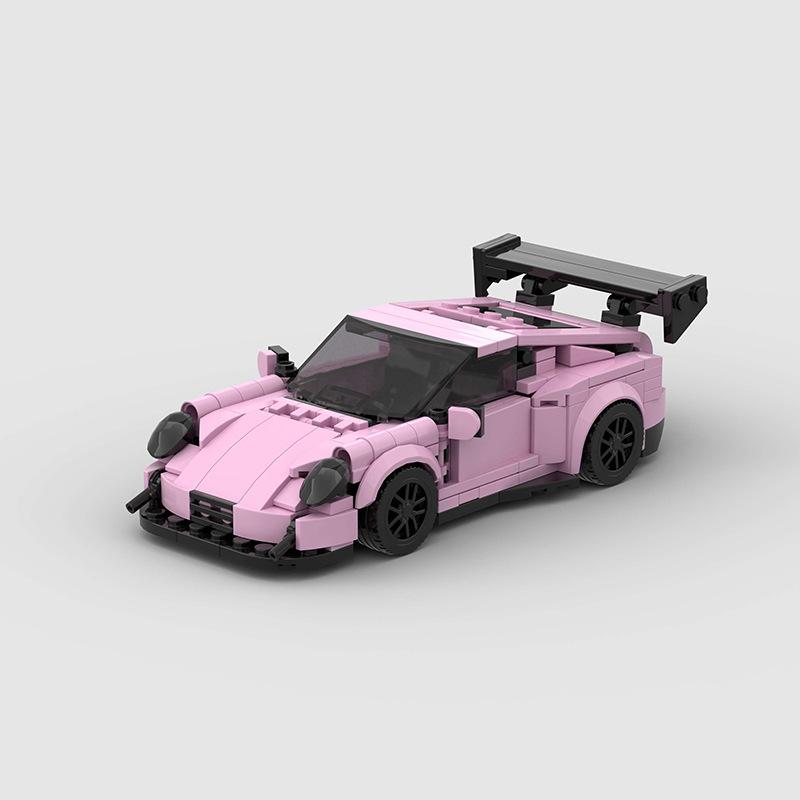 374 PCS 911 GT3RS MOC [compatible with mainstream brands]Speed Champions Racing Car Sports Model Garage Sets Building Blocks Famous Racers City Vehicle Technique DIY Bricks Toys( M10371) Christmas Gift