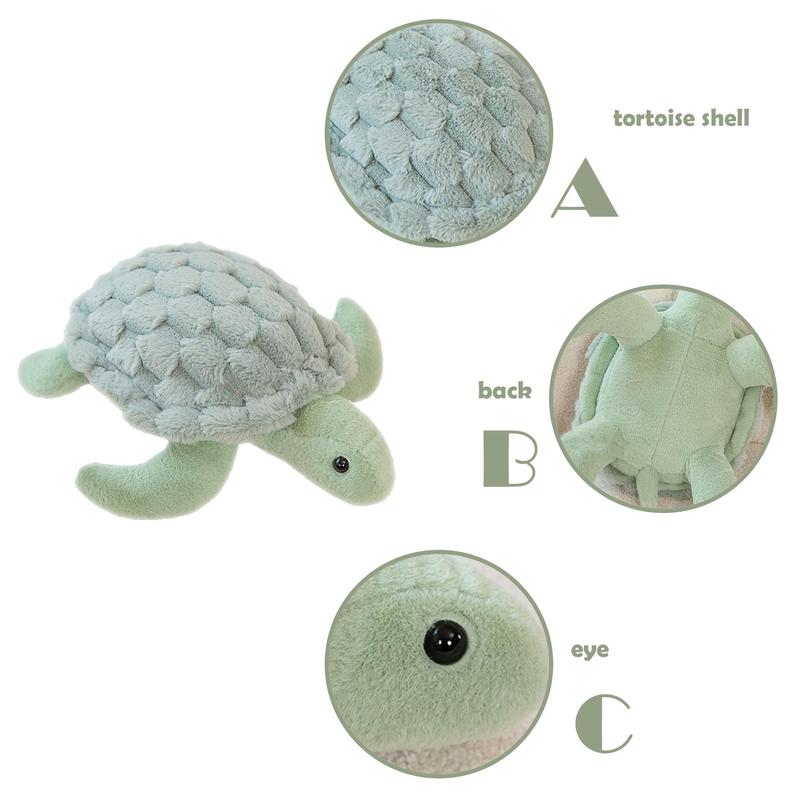 Cute Sea Turtle Design Plush Toy, Lovely Soft Stuffed Marine Animal Doll, Kawaii Plushie, Appease Doll for Teens Birthday Gift, Room Accessories