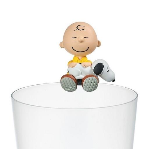 Peanuts Snoopy Cup Deco stand Figure Charm Figure Random pack - Snoopy on the Cup! Randomly Get Figure, snoopy cup toy, table deco, Tableware, Gift