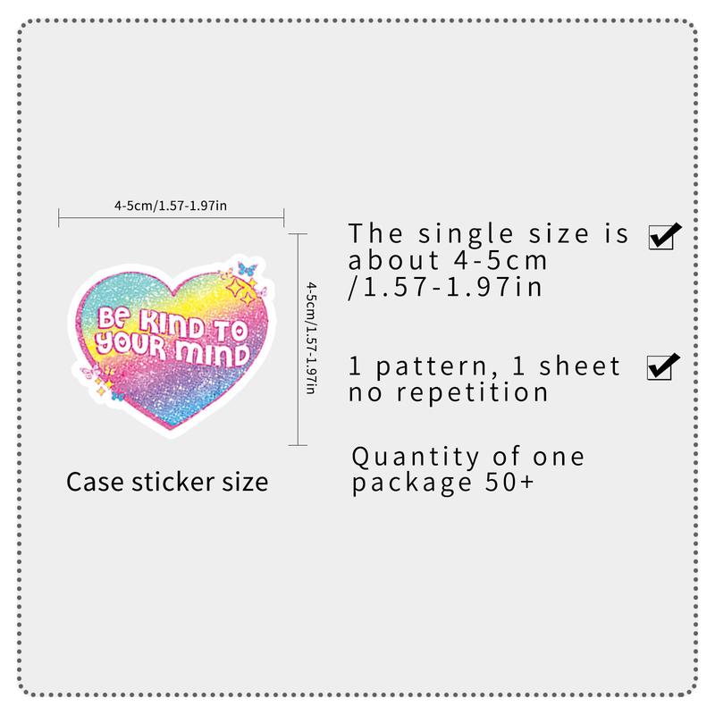 Cute Cartoon Stickers, 50pcs Waterproof Self Adhesive Decor Papers, DIY Decor Stickers For Gift Greeting Card Water Bottle Laptop Phone