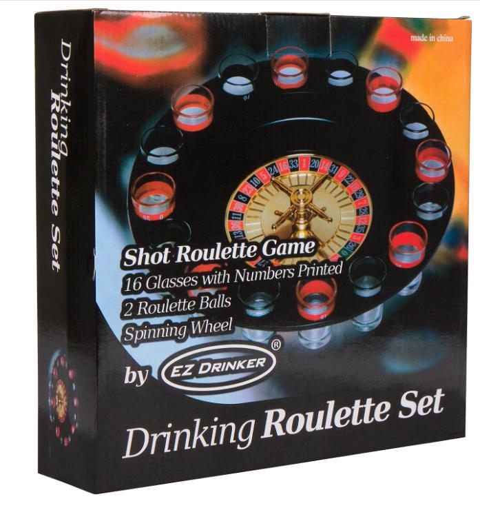 16pc Shot Roulette Game Set - Shot Spinning Drinking Game