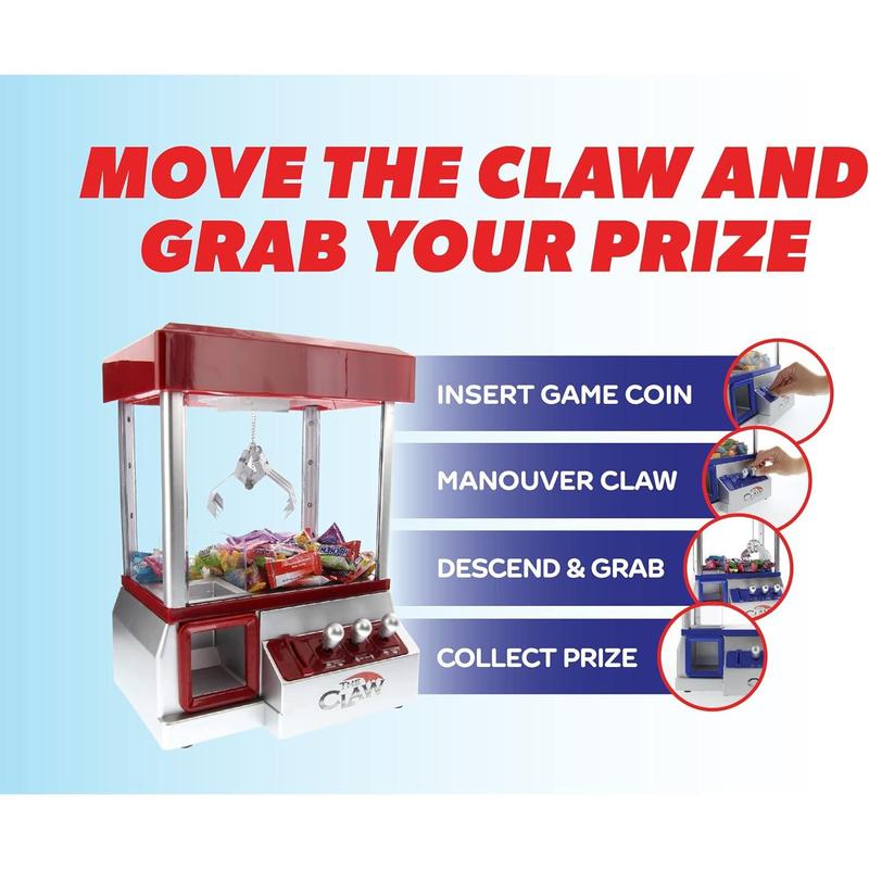 Etna Electronic Arcade Claw Machine - Toy Grabber Machine with Flashing LED Lights and Sound