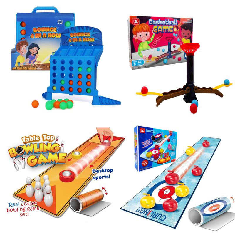 Christmas Bouncing Party Game Bouncing Ball Tabletop Game Set, Interactive Board Game Puzzle Toys, Suitable for Family Travel Outdoor Friends Party Toys - Funny Gifts for Kids