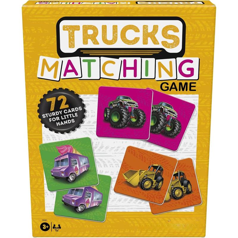 Game Truck Matching Game | Boys and Girls Preschool Game | Children's Memory Card Game | Children aged 3 and above