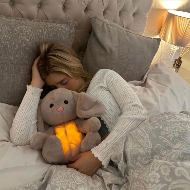 Anxiety Relief Plush Animal Breathing Relief Plush Animal Baby Sound Machine with Sensory Details Music Lights and Rhythmic Breathing Movements