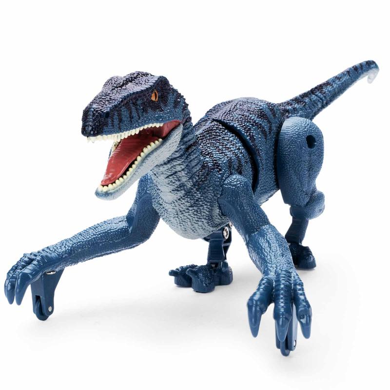 Remote Control Dinosaur Toys for Kids - Walking Velociraptor Dinosaur with Light and Sound, Birthday Gift Ideas for Boys and Girls 3-5 5-7 8-12 Year Old