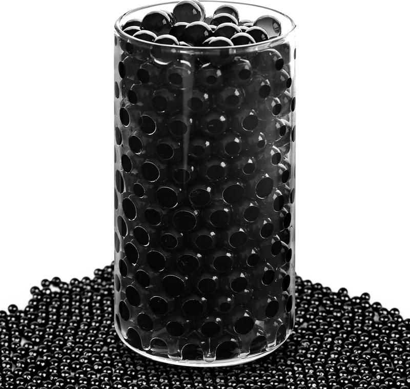 15000 count Black Vase Fillers,  Beads Gel Beads for Floating Pearls Candle Vase Fillers