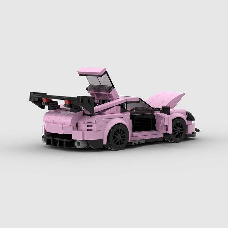 374 PCS 911 GT3RS MOC [compatible with mainstream brands]Speed Champions Racing Car Sports Model Garage Sets Building Blocks Famous Racers City Vehicle Technique DIY Bricks Toys( M10371) Christmas Gift