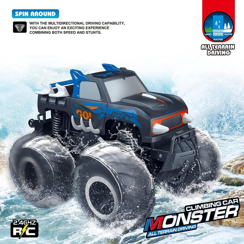 Remote Control Off-road Car, 1 Box 1:16 RC Car Truck Toy, Waterproof All Terrain 4WD Off-road Car, Gifts for Boys & Girls Ages 6+