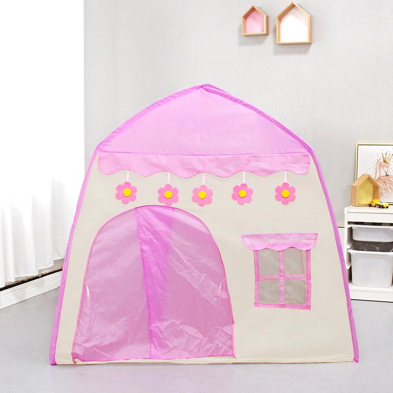 Toy Play Tent For Girls And Boys, Princess Theater, Indoor Pink Castle