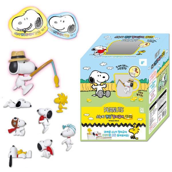 Peanuts Snoopy Cup Deco stand Figure Charm Figure Random pack - Snoopy on the Cup! Randomly Get Figure, snoopy cup toy, table deco, Tableware, Gift