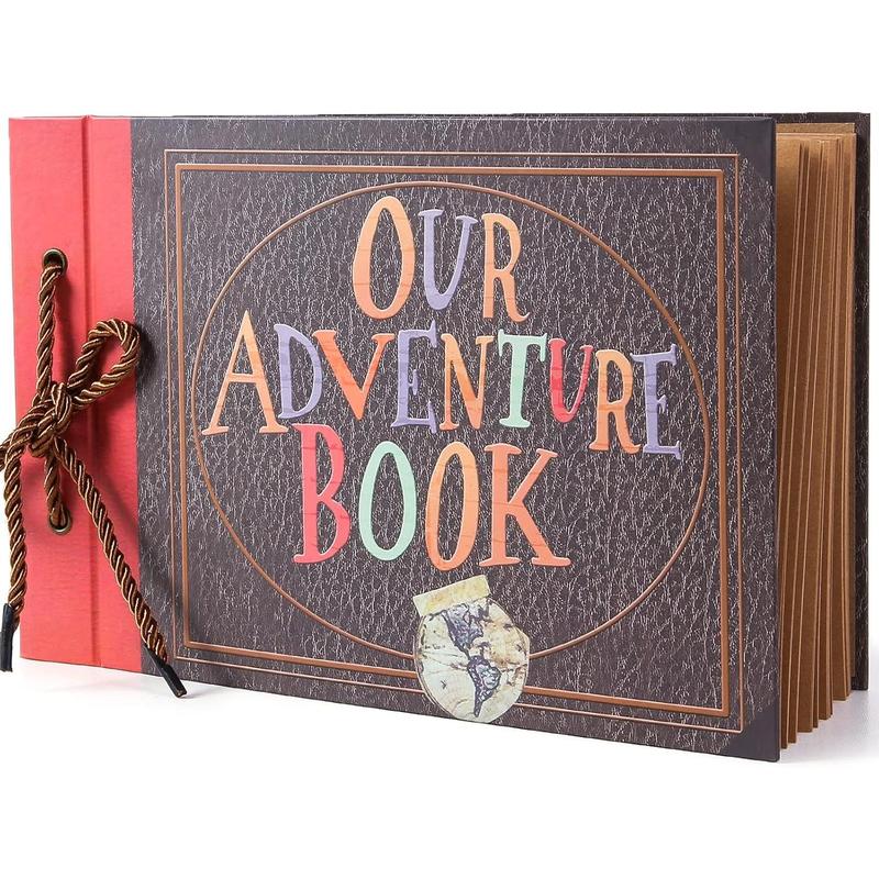 Our Adventure Book Up Scrapbook Photo Album DIY Memory Scrap Book Hard Cover for Men Boyfriend