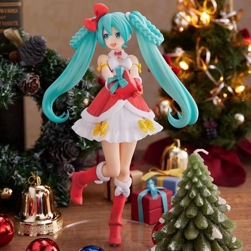 Christmas Hatsune Miku figure future two-dimensional chassis figure model desktop ornaments girls surrounding gifts