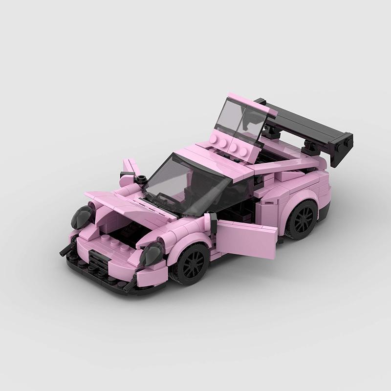 374 PCS 911 GT3RS MOC [compatible with mainstream brands]Speed Champions Racing Car Sports Model Garage Sets Building Blocks Famous Racers City Vehicle Technique DIY Bricks Toys( M10371) Christmas Gift