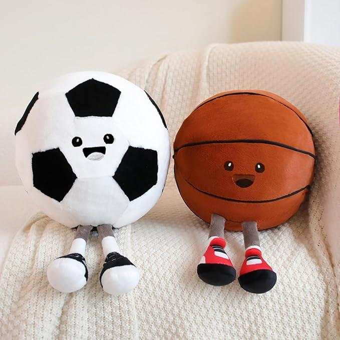 Jellycat Basketball, American football, Soccer, Stuffed Sports Plushes, Basketball Gifts for Boys and Girls, Soft Sports Pillows Basketball Stuffed Animal Room Decor