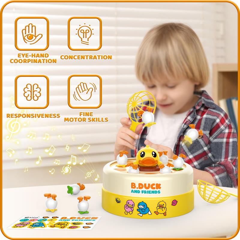 B.Duck Games, Bounce and Catch Duck Board Games, Family Games Toys, Catching Music Games, Preschool Toys, Birthday Gifts