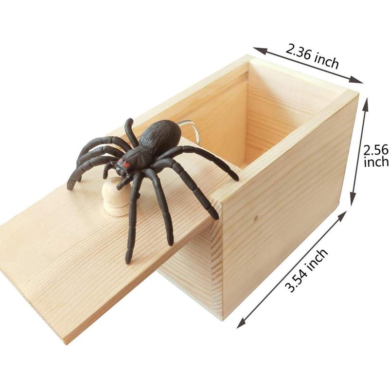 Fun Spider Money Surprise Box,Rubber Spider Prank Box,Handcrafted Spider in a Box Prank