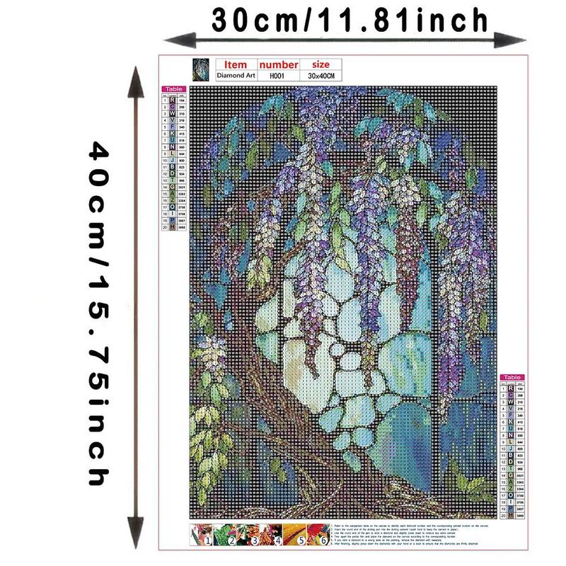 Tree Pattern DIY Rhinestones Painting without Frame, 1 Set Rhinestones Painting Kit with Tools, Painting Decor for Bedroom Living Room Office