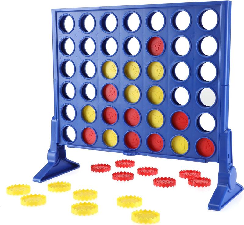 Hasbro Gaming Connect 4 Classic Grid: 4-in-a-Row Strategy Board Game for Kids & Families, 2-Player Fun, Ages 6+