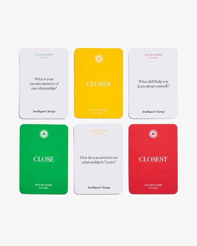 Get Closer Conversation Cards Game: Couples - by Intelligent Change